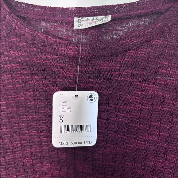 NWT Intimately by Free People Sheer Long-sleeve shirt - Picture 5 of 5